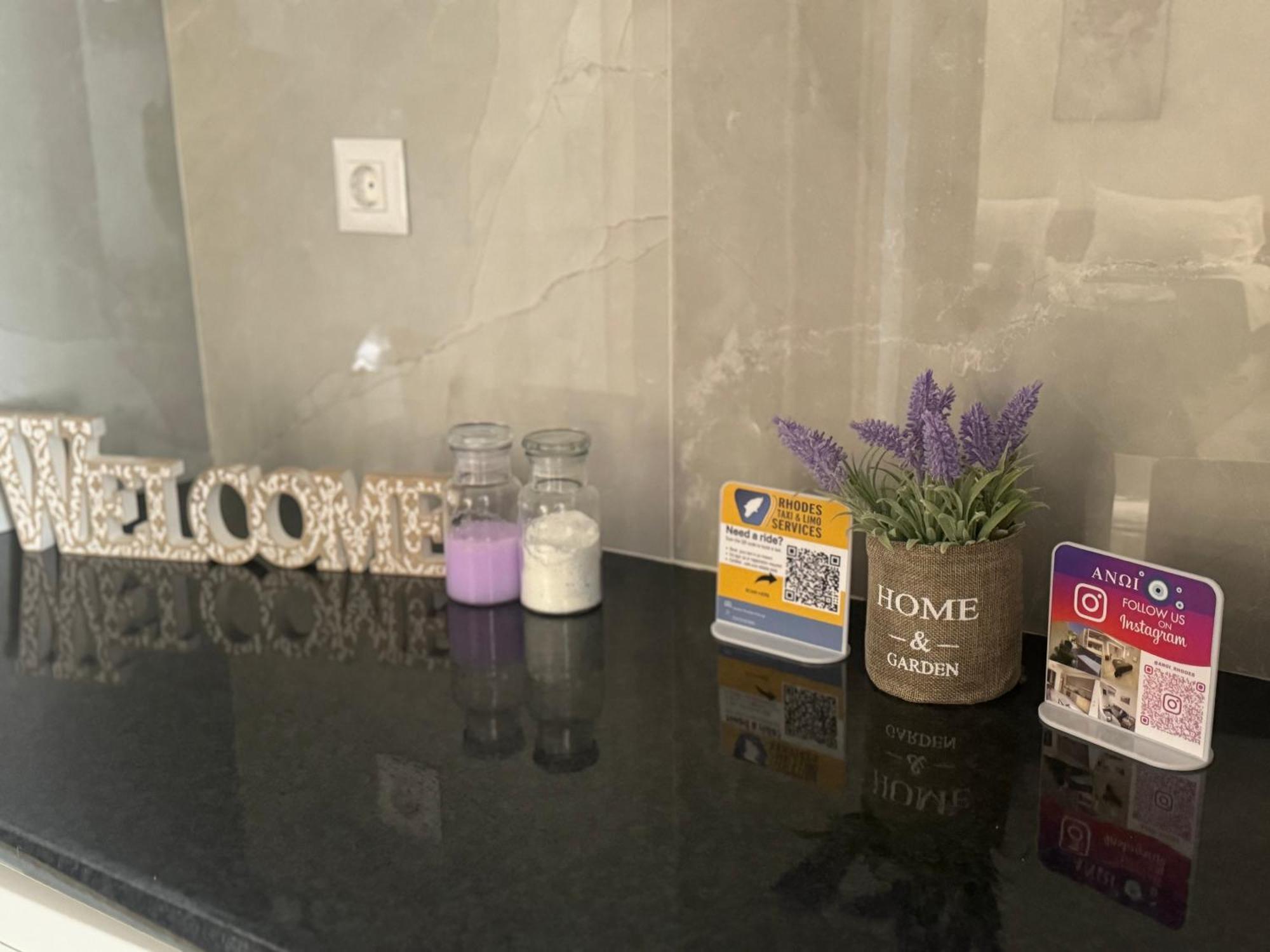 Appartement Ανωι-Anoi Rhodes à Rhodes City Extérieur photo
